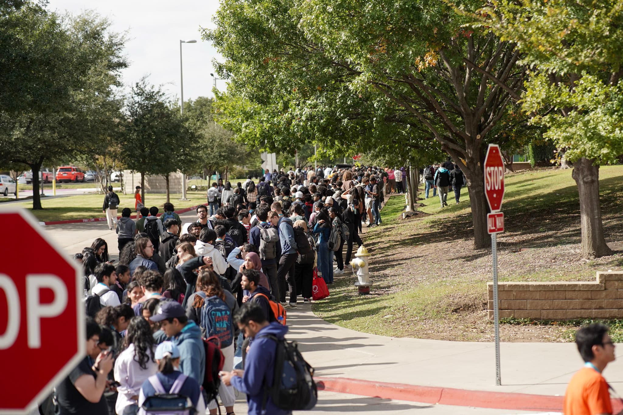 HackUTD Event Statistics - Large crowd of participants
